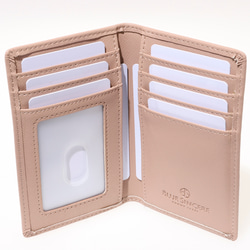 【厚み1cm ポケットが膨らまない】薄型 2つ折り カードケース 本革 / SLC4 19枚目の画像