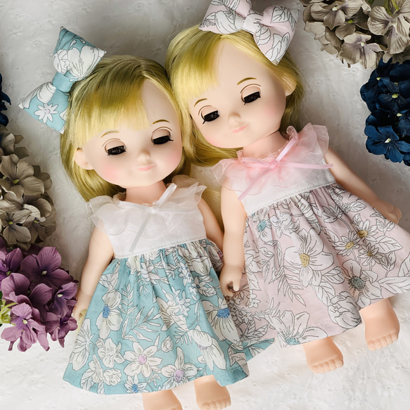 syo☆chiroru様　はぴぬい　ぬい服　水玉双子コーデ syo☆chiroru様 はぴぬい ぬい服 水玉双子コーデ ぬい服 衣装