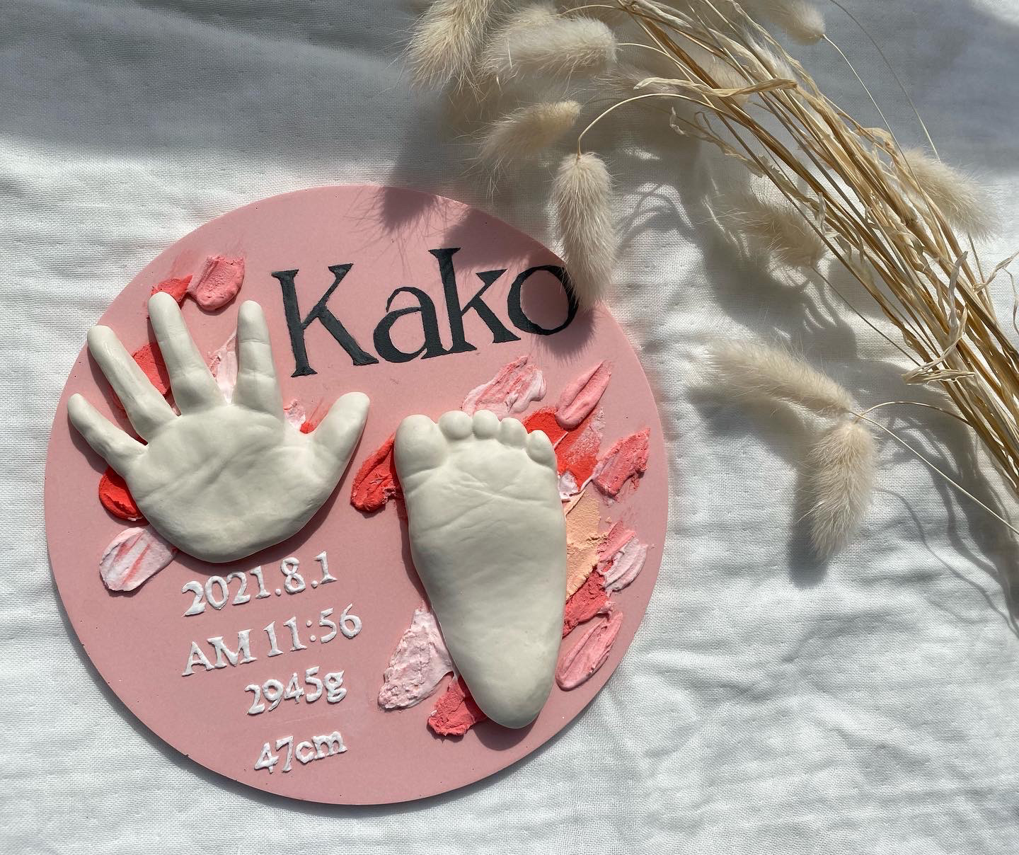 手足形ボード【6ヶ月未満 注文番号C0601】 手足型ボード 手形足形