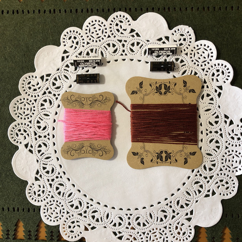 糸巻き台紙 ミニサイズ オリジナル 30枚 Fボード紙 糸・ミシン糸