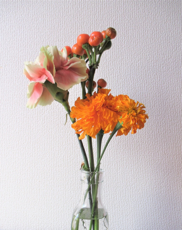 【おまかせ旬のお花】❀4回セット一輪挿し用　月曜日発送❀ 4枚目の画像