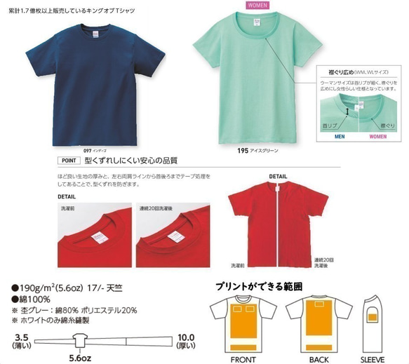 【綿Tシャツ】スタッフT・クラスt・個人用・お揃いに！メンズ/レディース/キッズ 2枚目の画像