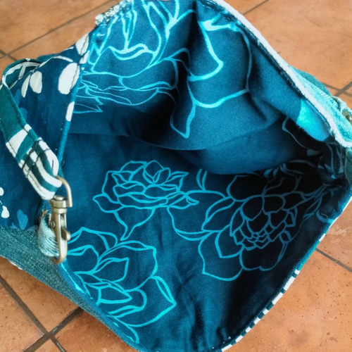 和柄デニムリメイクショルダーバッグ ショルダーバッグ こっこ