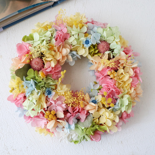リース colorful ～つむぎ～ 06 リース HORTENSIAオルタシア 通販
