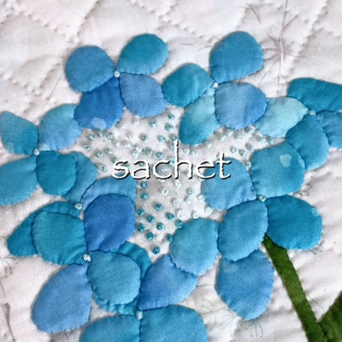 パッチワークタペストリーKIT/歳時記/紫陽花のタペストリー キット