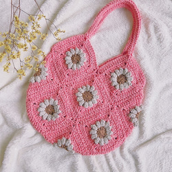 SALE ＊Daisy  bag＊　デイジーバッグ③ フラワーバッグ 2枚目の画像