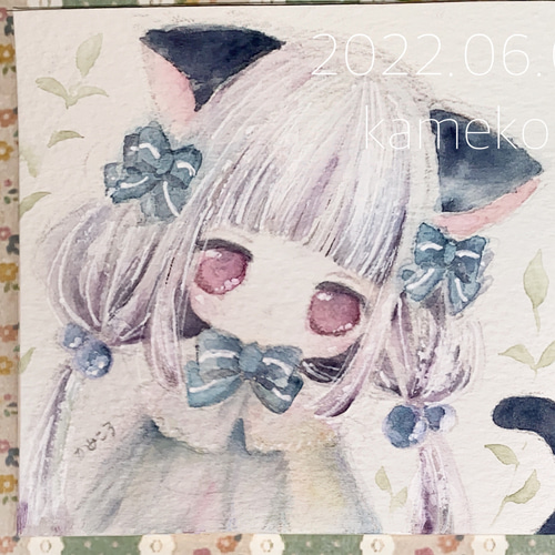原画・ねこ耳カチューシャ♪ イラスト かめころ 通販 14059828
