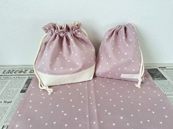 ランチョンマット♡コップ袋♡お弁当袋♡給食袋♡ハンドメイド 給食袋 - お弁当袋・ランチョンマットの人気通販 | minne byGMOペパボ