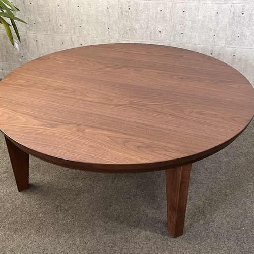 丸型コタツ 105丸 ヒーターなし 国産 ウォールナット突き板 ロー