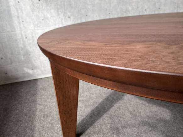 丸型コタツ 105丸 ヒーターなし 国産 ウォールナット突き板 ロー