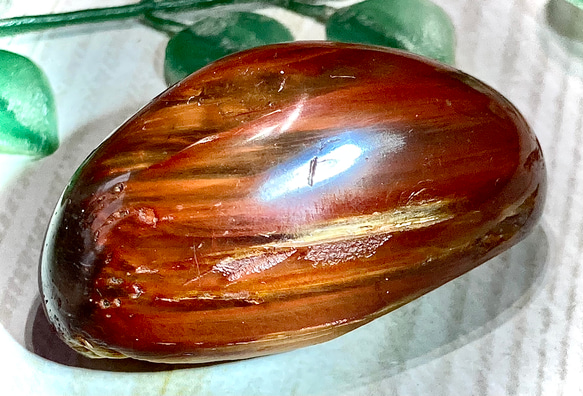 天地創造✧アンフィボールインクォーツタンブル原石ガーデンクォーツ