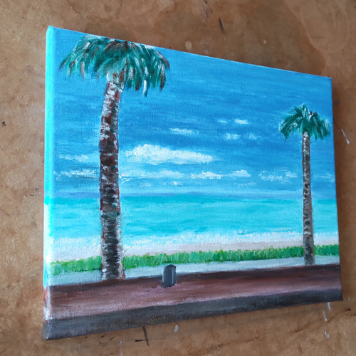 油絵 「ビーチ 」 F6キャンパスに描写 油絵 「ビーチ 」 F6キャンパスに描写 Amazon.co.jp: 海の絵