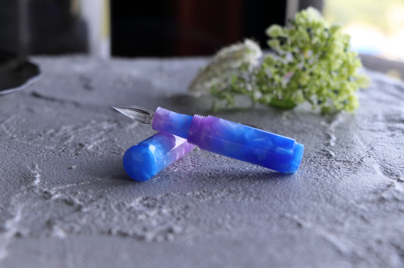 Viriditas Lapis ガラスペン ヴィオレカクテル 受注制作「Lapis・ヴィオレカクテル 」Viriditas手作り万年筆 14