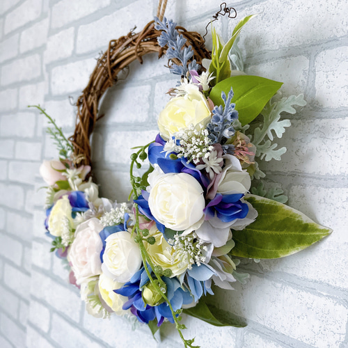 期間限定〜2月20日まで！！送料無料】 バラとラナンキュラスの三日月