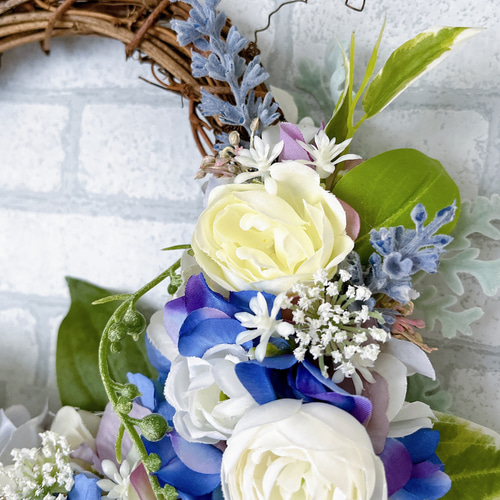 期間限定〜2月20日まで！！送料無料】 バラとラナンキュラスの三日月