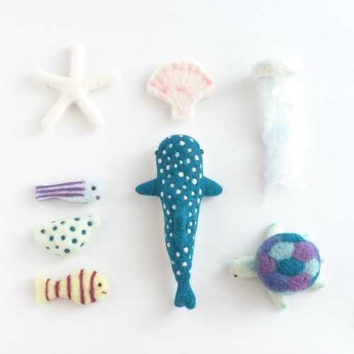 受注製作》海の生き物たち オーナメント 羊毛フェルト その他
