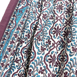 【新作】インド綿ギャザースカート ワイン 3枚目の画像