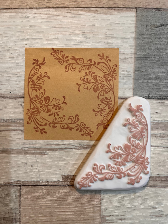 消しゴムはんこ ボタニカル飾り枠 はんこ・スタンプ natsu-nachi 通販