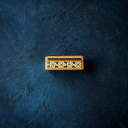 ペルシャの象嵌細工（寄木細工）ミニサイズ 小箱【ハータムカーリー061】 4枚目の画像