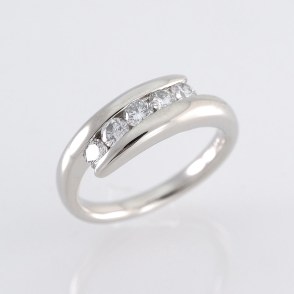 1点限定】天然ダイヤモンドリング pt900 メレ0.5ct 指輪・リング DAIKI 