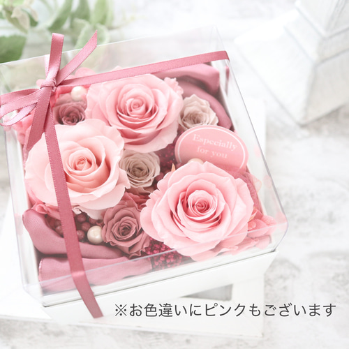 選べるメッセージ｜還暦祝いに華麗なる真紅のバラのフラワーボックス