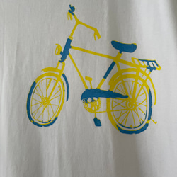 受注制作　大人Tシャツ「グラデ自転車」 2枚目の画像
