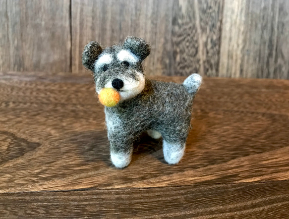 おもちゃで遊びたいシュナさん 羊毛フェルト アイラシー 通販 14061474