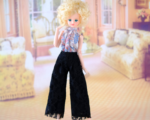 ジェニー.momoko.ポピーパーカーなどのドレス アジサイのドレス ジェニー momoko ハンドメイド 服 紫陽花