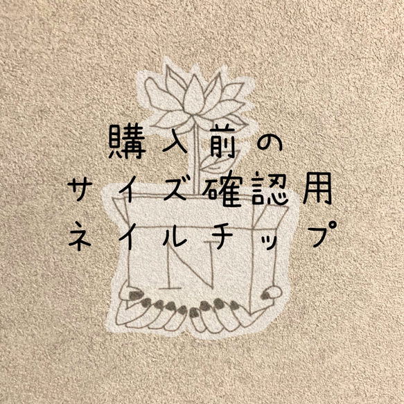 ご確認用ネイルチップ サイズ確認用チップ ネイルチップ（つけ爪） ぬくもりを 通販 14061868