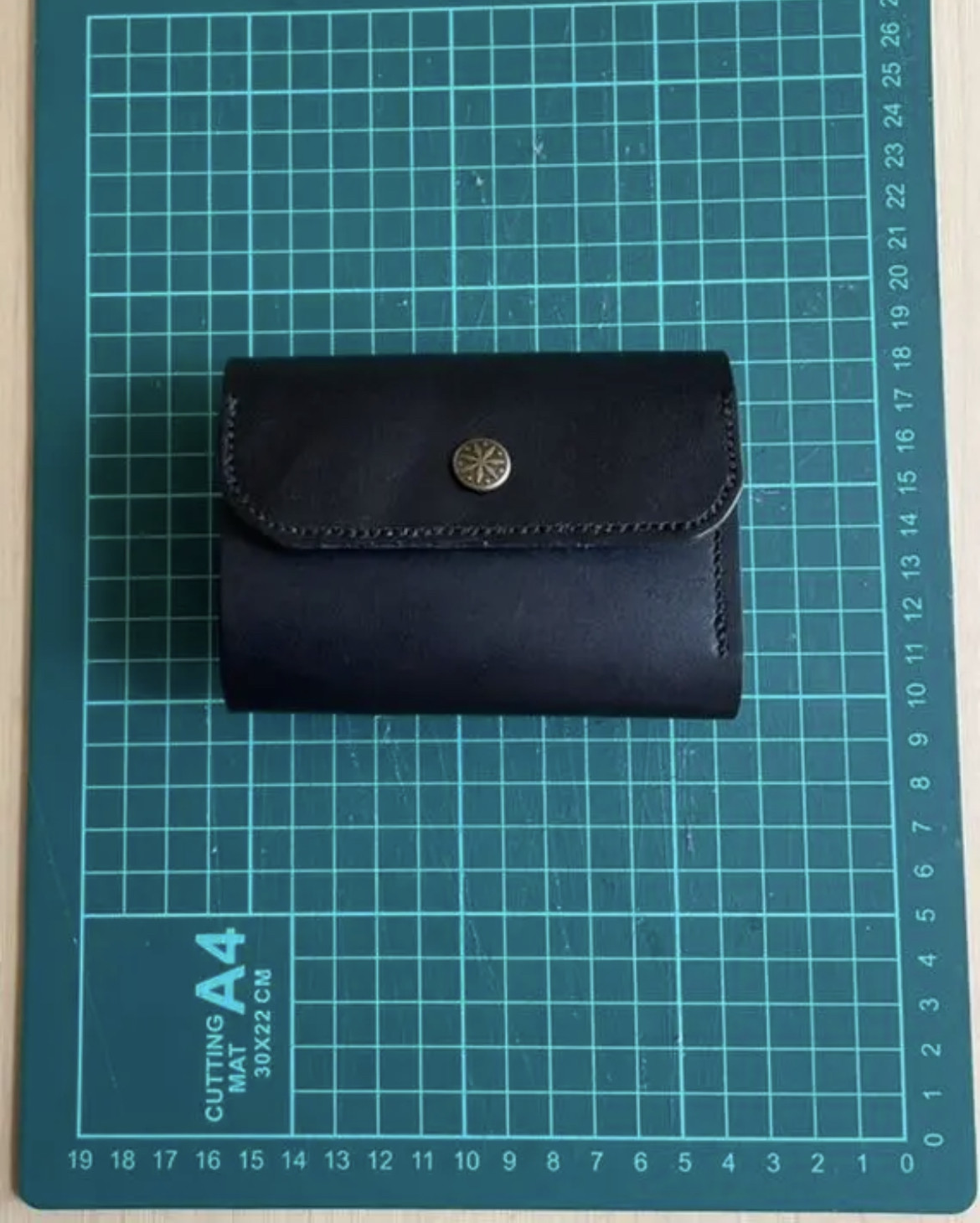 レザークラフト  ハンドメイド　栃木レザー　ミニウォレット　ミニ財布