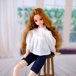 リカちゃん服＊レースのチュールスカート（黒）＊ブライス その他人形