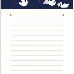 ★販売6回目★ 白鳥の王子 レターセット 鳥 童話 アンデルセン 本 シール 封筒 便せん 手紙 動物 クリスマス 3枚目の画像
