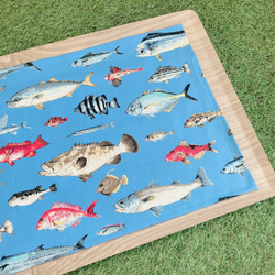 ランチョンマット　ランチマット　給食マット　魚　男の子　女の子　鯛　サカナ　フグ　 3枚目の画像