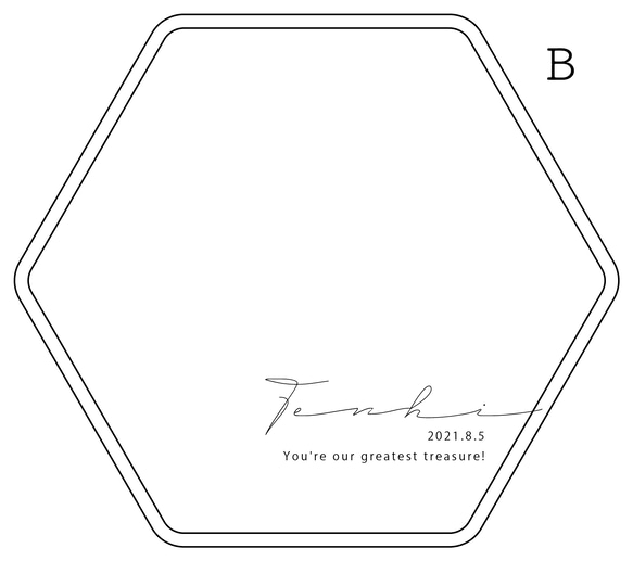 ♡写真で作る♡ クリアミニフォトパネル　Octagon＆Hexagon　[CM] 10枚目の画像