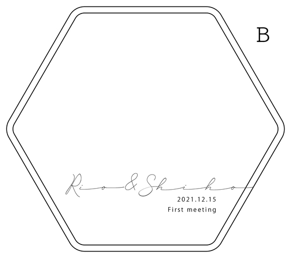 ♡写真で作る♡ クリアミニフォトパネル　Octagon＆Hexagon　[CM] 12枚目の画像