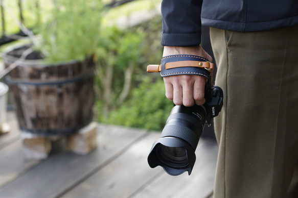 【全機種対応】本革カメラストラップ / ハンドストラップ(アンカーリンクス仕様) 