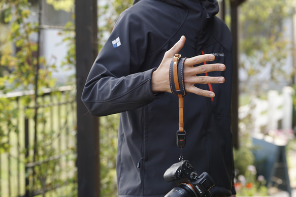 【全機種対応】本革カメラストラップ / ハンドストラップ(アンカーリンクス仕様) 