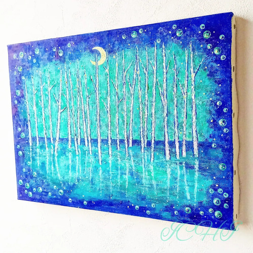 油絵 青の神秘 絵画 ICHI 通販 14062427|Creema(クリーマ) 油絵 青の神秘 絵画 ICHI 通販 14062427|Creema(クリーマ)