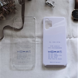 ブルー！◆iPhone◆ ランドリーマークのスマホケース　 2枚目の画像