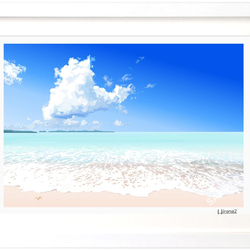 A3サイズ「真夏の海」ハクバ（ホワイト） 2枚目の画像