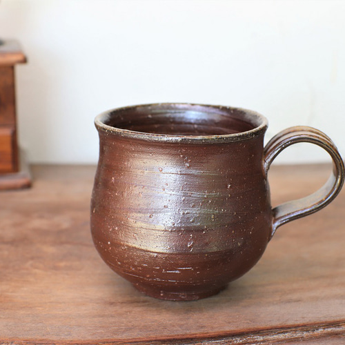 備前燒咖啡杯（大）陶輪C7-057 馬克杯宗兵衛窯古川宗之輔的作品