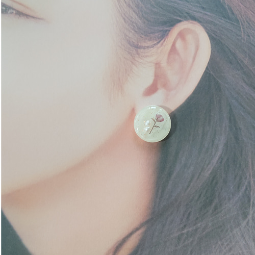 紫外線を教えてくれるボタン☆2個 d-44 ボタン/カボション/フラワー 