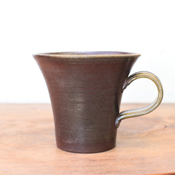 備前焼 コーヒーカップ(中)　c1-100 2枚目の画像