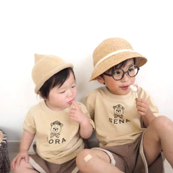 【くすみカラーTシャツ】Tシャツ 名前入り 名入れTシャツ 名入れ 名入れTシャツ 夏 6枚目の画像