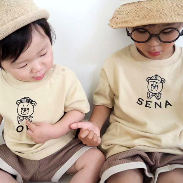 【くすみカラーTシャツ】Tシャツ 名前入り 名入れTシャツ 名入れ 名入れTシャツ 夏 7枚目の画像