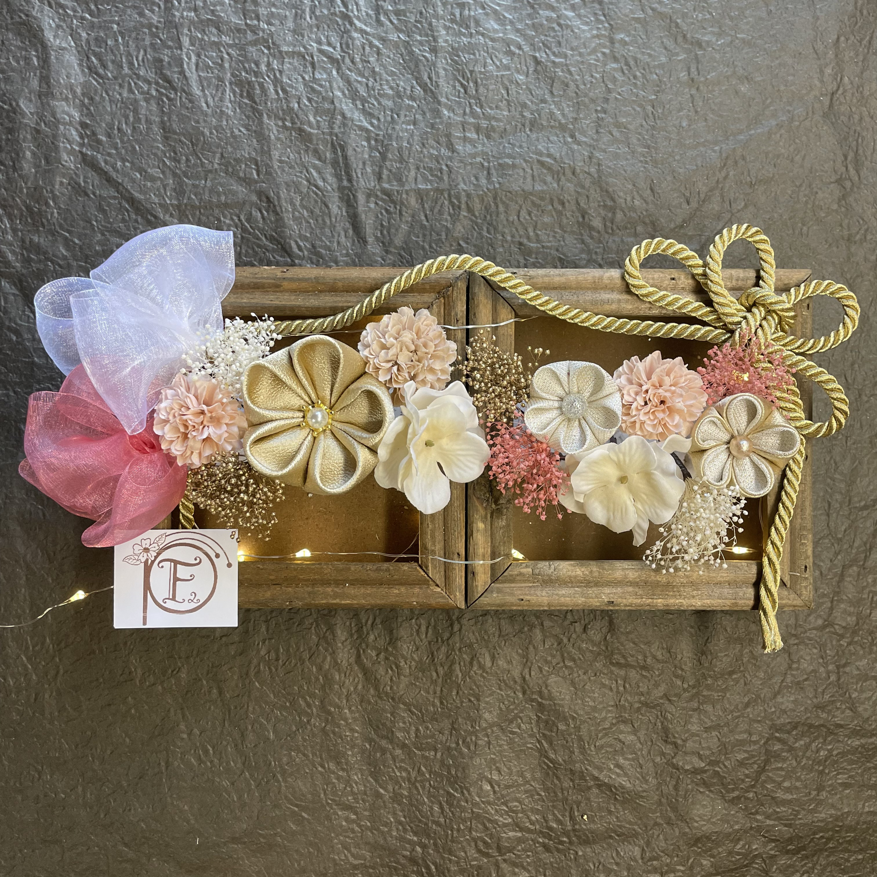 髪飾り　成人式　卒業式　つまみ細工　#24