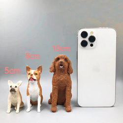 【オーダーメイド】うちの子 愛犬 愛猫 肖像画 3D 写真 似顔絵 人形 フィギュア メモリアル ペットロス ペットの 7枚目の画像