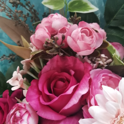 MarieDaageリモージュ　デザートプレート　フューシャピンク　薔薇　ローズ MarieDaageリモージュ デザートプレート フューシャピンク 薔薇 ローズ