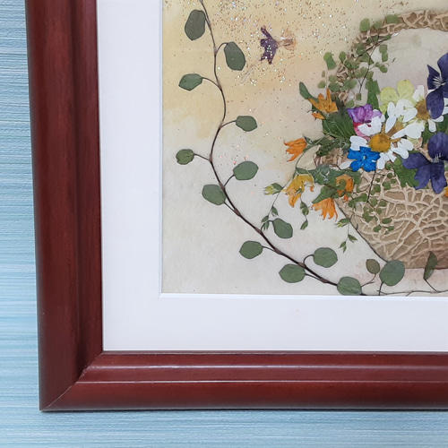 押し花 お気に入りの花カゴに！ その他アート シャーリーママ 通販