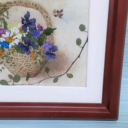 押し花 お気に入りの花カゴに！ その他アート シャーリーママ 通販